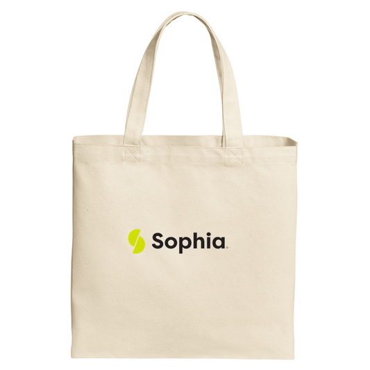 SOPHIA Cotton Canvas Over-the-Shoulder Tote - Natural